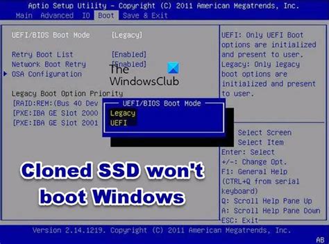 can't boot from cloned ssd|make disk bootable after clone.